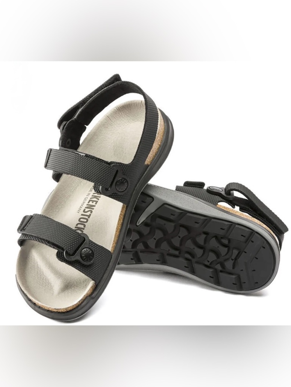 Birkenstock Women's Kalahari CC Birko-Flor Sandals. Black. Size 10